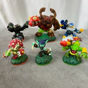 Lot Of 6 Skylanders Figures Zook Prism Break Shroomboom + More Giants & Spyros